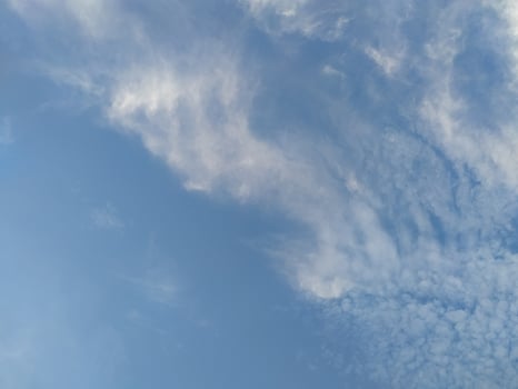 beautiful blue and white sky background photo