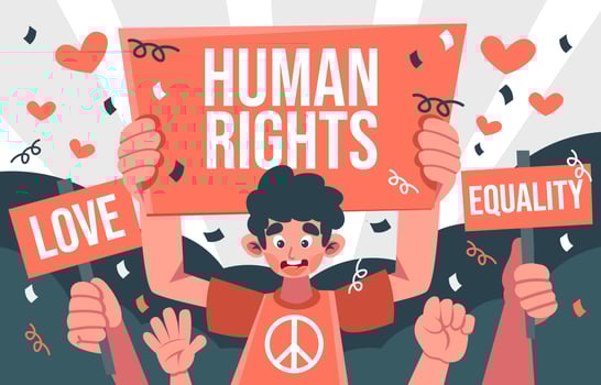 Human Rights Protesters vector