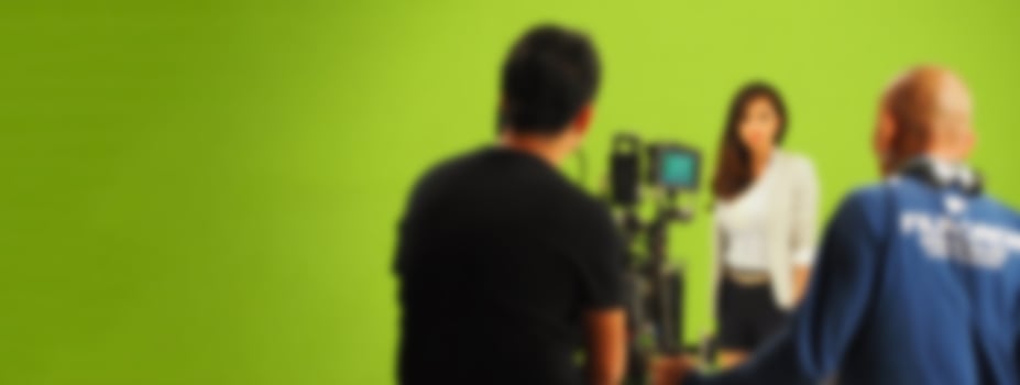 Blurry images of making TV commercial movie video photo