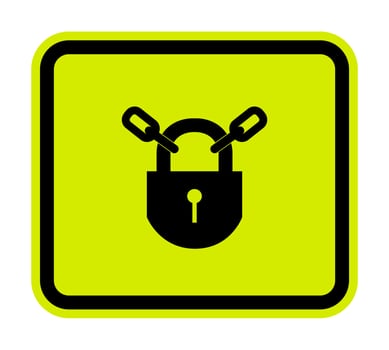 PPE Icon.Keep Locked Symbol Sign Isolate On White Background,Vector Illustration EPS.10 vector