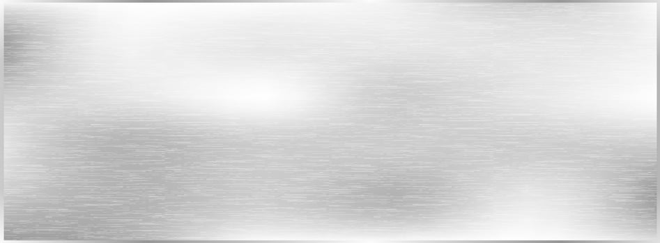 Metal brushed texture background, grey metal vector