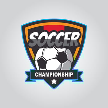 Soccer logo, American logo, Classic logo vector