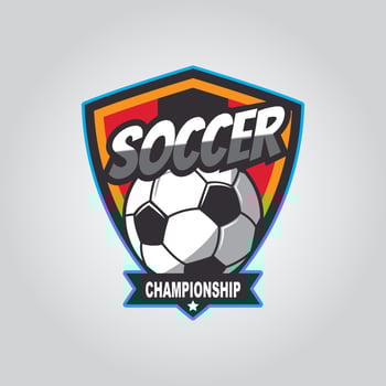 Soccer logo, American logo, Classic logo vector