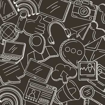 social media icons vector