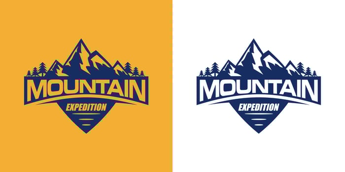 mountain logo vector