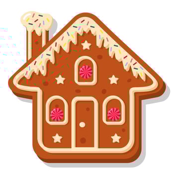 Christmas gingerbread house. vector