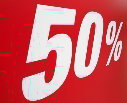 Sales discount sign photo