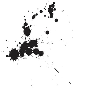 Spray painted brushes, Paint splatter dots free vector