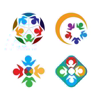 Community, network and social icon vector