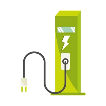 electric charging station vector