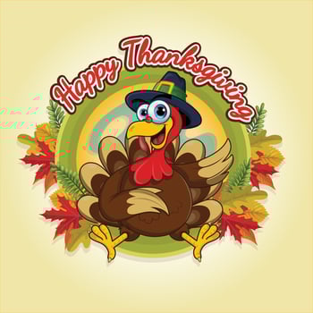 Turkey Celebrates Thanksgiving vector