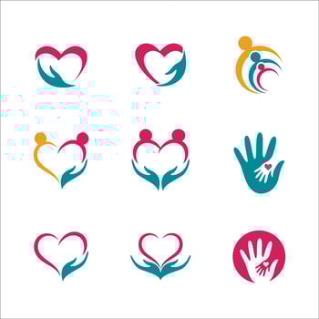 Hand Care icon Template vector