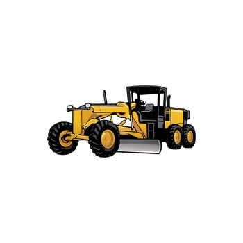 motor grader construction machine vector