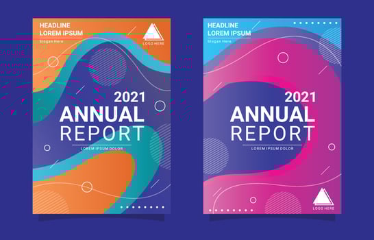 Annual Report Template vector