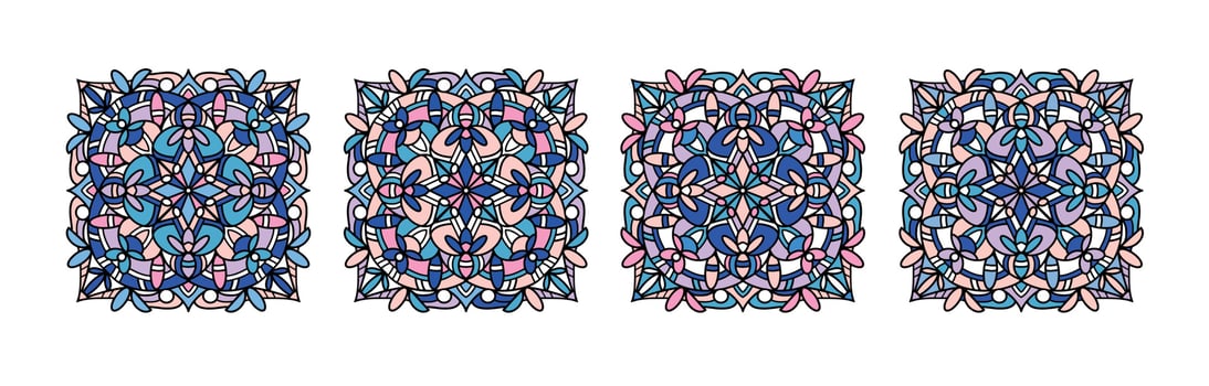 Mandalas collection. Round Ornament Pattern. Vintage decorative elements. Hand drawn background. Islam, Arabic, Indian, ottoman motifs. vector