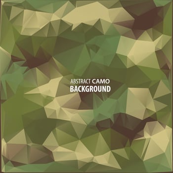 Abstract Military Camouflage Background Made of Geometric Triangles Shapes. Vector illustration.