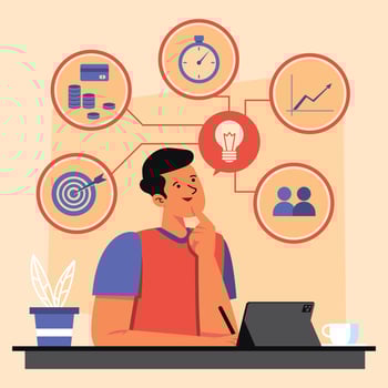 Financial Planing Strategy vector