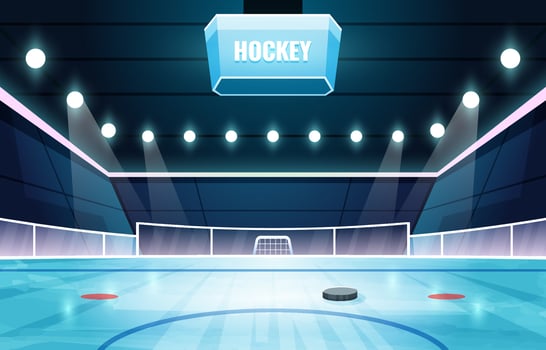 Ice Hockey Arena Backround vector