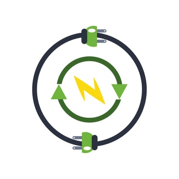 renewable energy green ecology electric vector