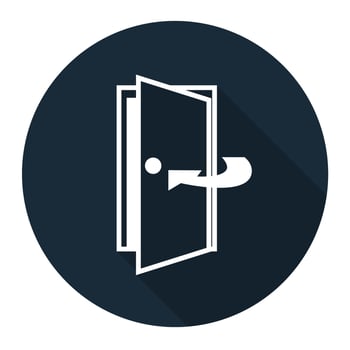 Keep Door Closed Symbol Sign On black Background On black Background vector