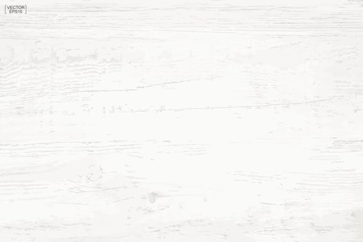 White wood pattern and texture for background. Vector. vector