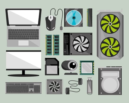 computer software icons vector