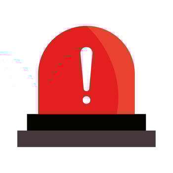 light warning alert vector