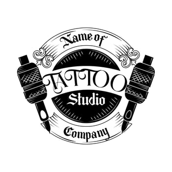 tattoo studio company vector