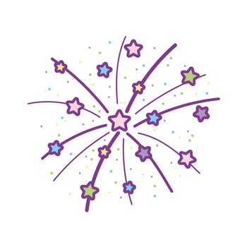 explosion stars decoration vector
