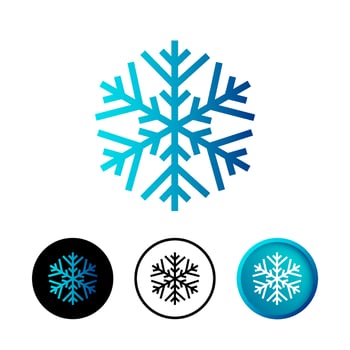 Modern Snow Icon Illustration vector