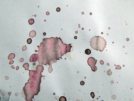 Watercolor illustrations drawn paints on white paper background photo