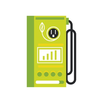 charger station renewable energy for automobile vector
