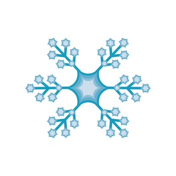 snowflake winter season vector
