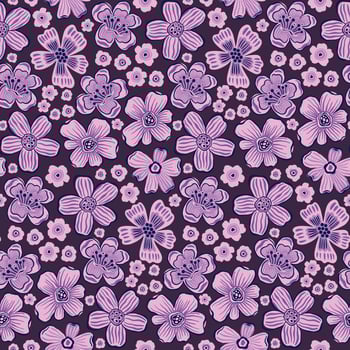 Seamless pattern big flower. Fashion print of textile.Vintage floral design vector