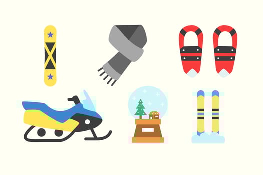 Winter Vector Icon Illustration for Winter Season Collection