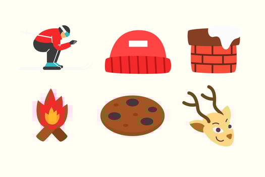 Winter Vector Icon Illustration for Winter Season Collection