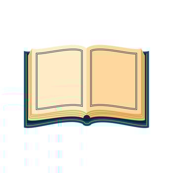 open book learn vector