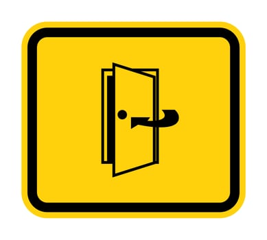 Keep Door Closed Symbol Sign Isolate On White Background,Vector Illustration EPS.10 vector