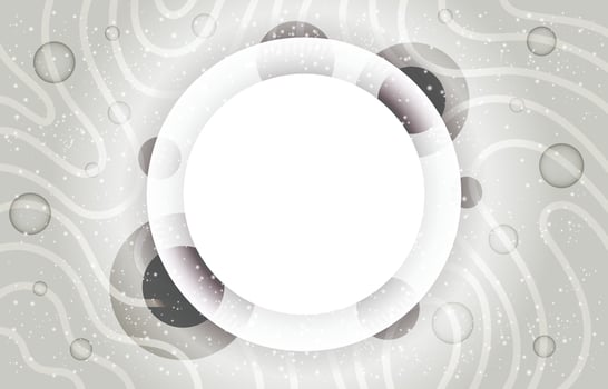 Abstract Circle White Background Template vector