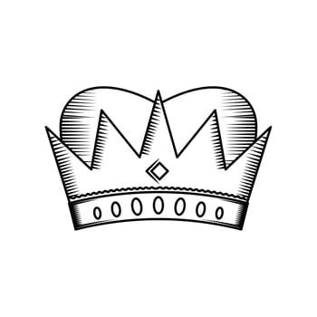 royal crown icon vector