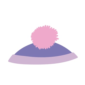 winter hat warm accessory icon white background vector