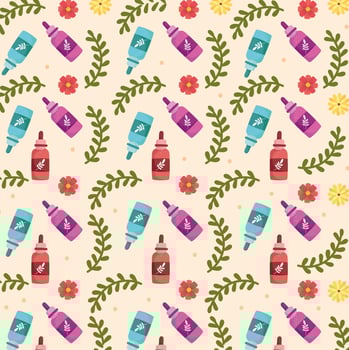essence oil bottles background vector