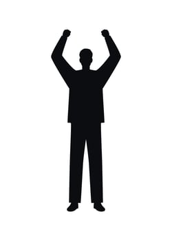 person silhouette design vector