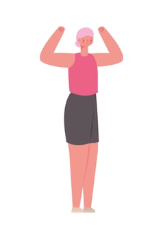 woman with pink turban vector