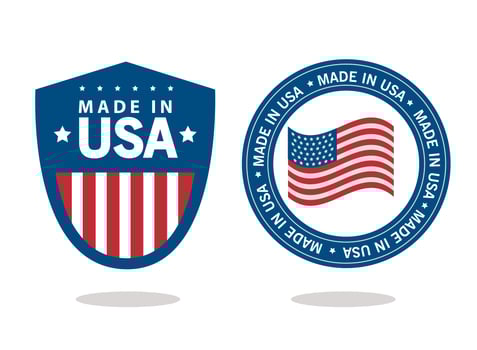 made in usa seals vector