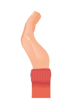 hand human up vector
