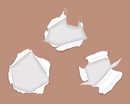 papers ripped icons vector