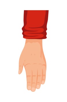 Human hand icon vector