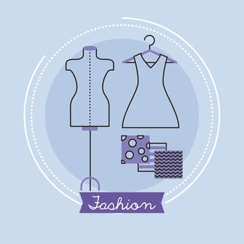 fashion industry manequin vector