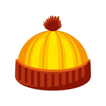 autumn warm hat vector